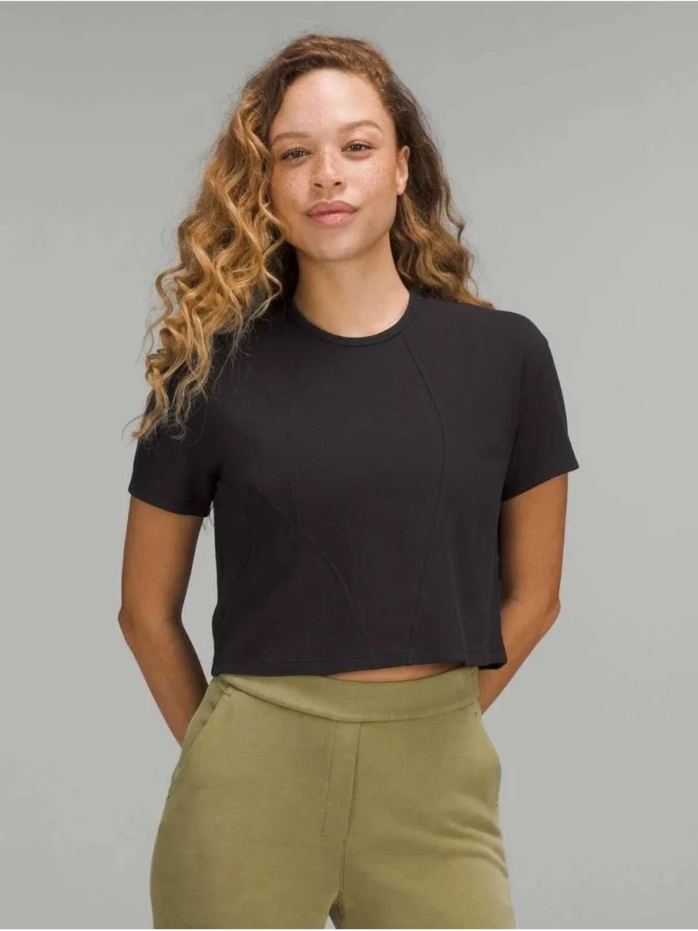 Lululemon Ribbed Modal-Cotton T-Shirt